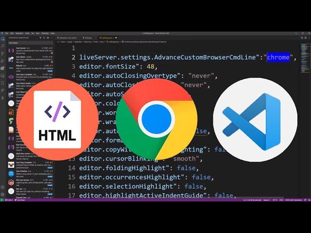 How to Run HTML Code in VSCode (Visual Studio Code) in Chrome on Windows 7 10 11