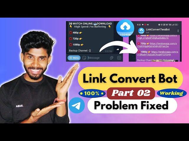 TeraBox Link Convert Bot is Not Working  Link Convert Bot Error Fixed  Part 02 Telegram