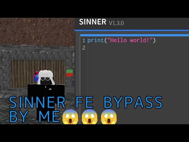 ROBLOX FE BYPASS SINNER SS FREE IN ANY GAME *REEL* 2022 NEW BY ME FE DELETOR FENCING XML INJECTOR