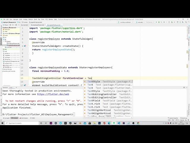 Connecting Flutter with Spring Boot Rest API - Part 8 | Building Flutter UI for employee management