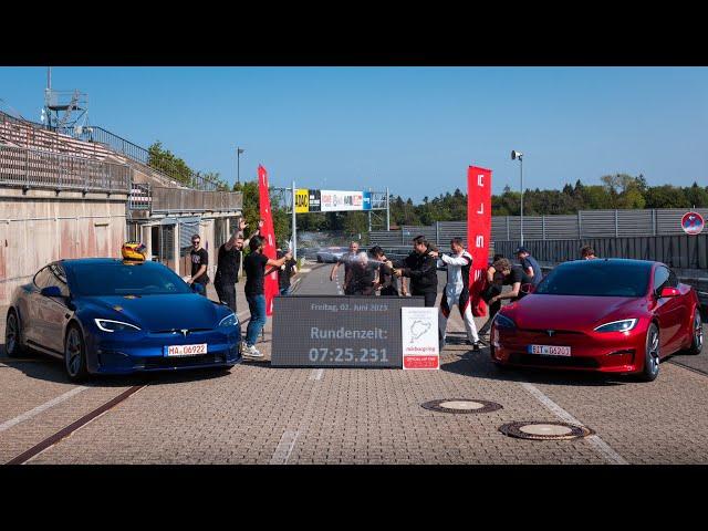 TESLA S PLAID NURBURGRING 7.05MIN BTG OR 7.25MIN FULL LAP