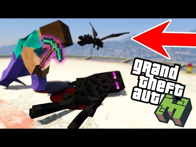 MINECRAFT in GTA 5 FUNNY MOD