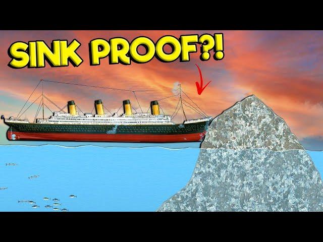 I Made the Titanic Sink Proof Against Icebergs?! (Floating Sandbox Update Gameplay)