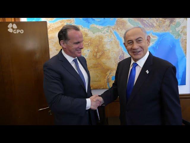 ראש הממשלה בנימין נתניהו נפגש עם השליח המיוחד של נשיא ארה"ב למזרח התיכון ברט מקגורק