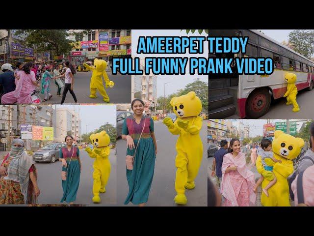 Ameerpet Ammailatho Vinod Teddy Full Comedy Video  Vinod Teddy Prank On Cute Girl  Hyderabad Teddy