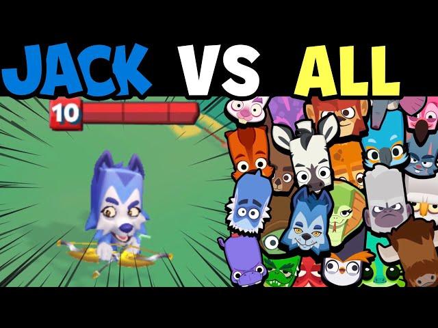 JACK 1vs1 EVERY CHARACTER | WHO CAN BEAT THE NEW WOLF CHARACTER?! | Zooba Olympics