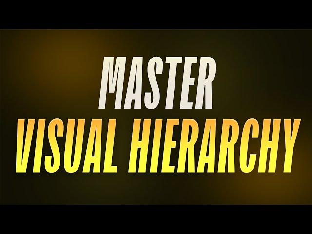 MASTER VISUAL HIERARCHY: Principles of VISUAL DESIGN for Designing Mobile Apps!