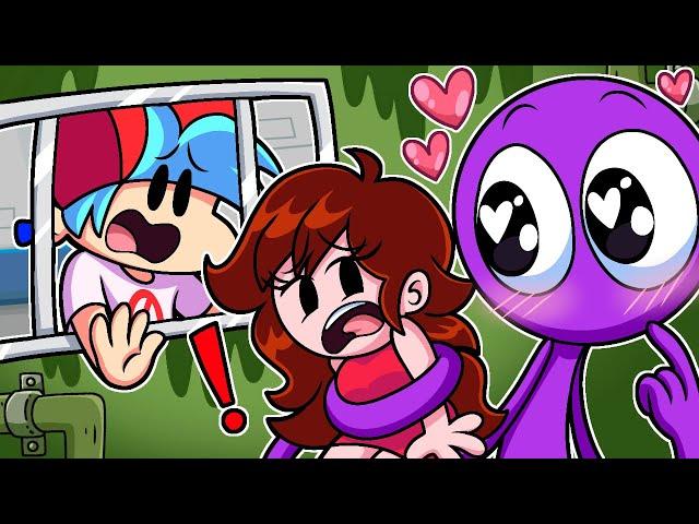 PURPLE LOVE GIRLFRIEND!?  FNF Rainbow Friends Animation