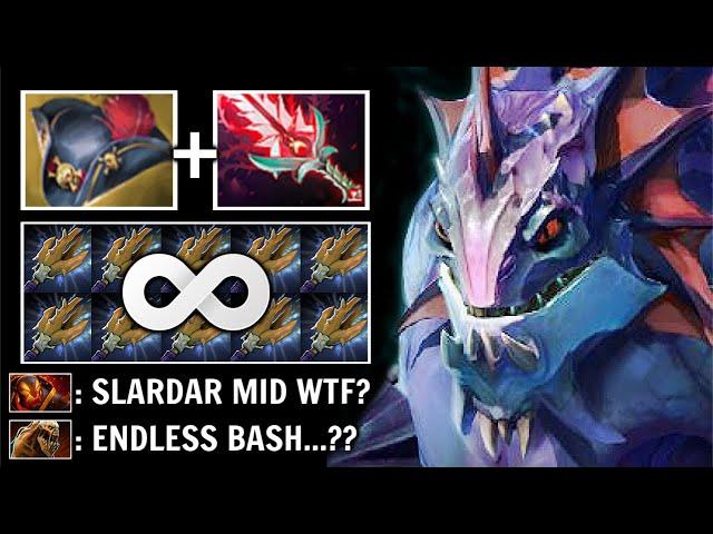 NEW Endless Bash Pirate Hat + Bloodthorn Slardar Mid Non-Stop Gank Delete All Meta Heroes Dota 2