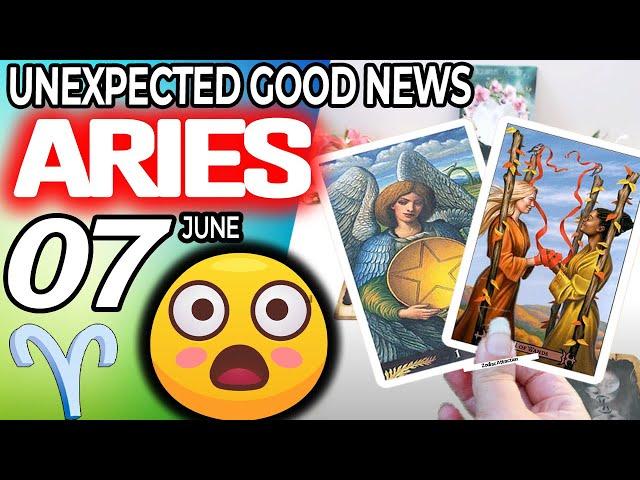 Aries ️ UNEXPECTED GOOD NEWS horoscope for today JUNE 7 2024 ️ #aries tarot JUNE 7 2024
