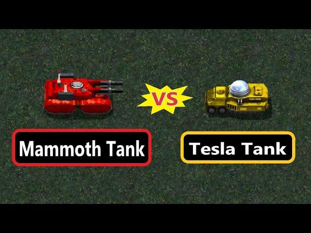 Mammoth vs Tesla - Red Alert 1 Remastered