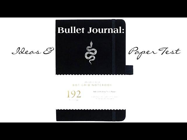 Bullet Journaling