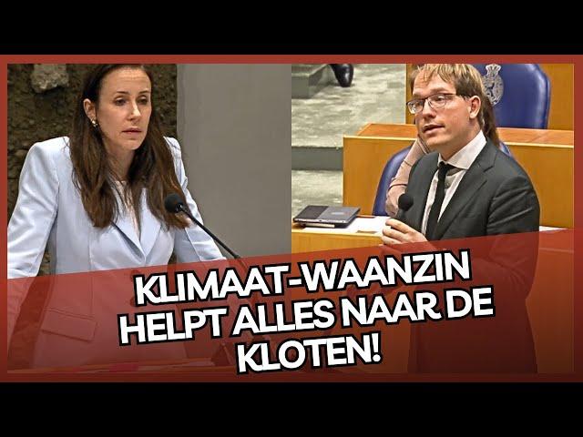 Van Houwelingen (FVD) pakt KLIMAAT-waanzinnige aan! Jullie helpen alles naar de KLOTEN!