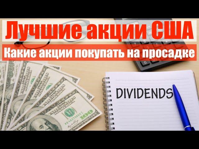 Какие акции покупать на просадке? Обвал акций. Лучшие акции для инвестиций. Дивидендные акции США