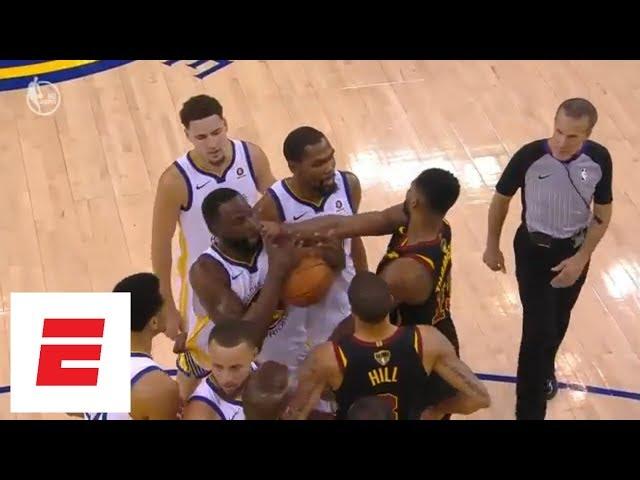 Tristan Thompson gets ejected, then gets into it with Draymond Green at end of Game 1 | ESPN