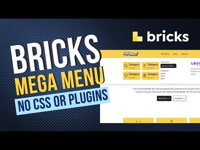 How to Make a Mega Menu with BricksBuilder - No Plugins or CSS Needed!