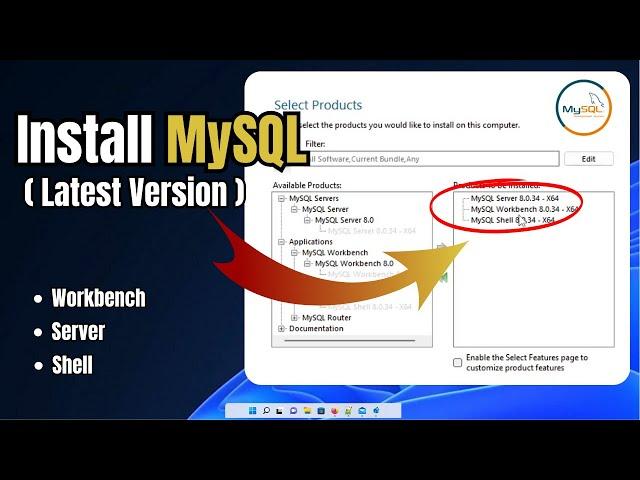 How to Download and Install MySQL Server 8.0.34 and Workbench (Latest Version) 2024