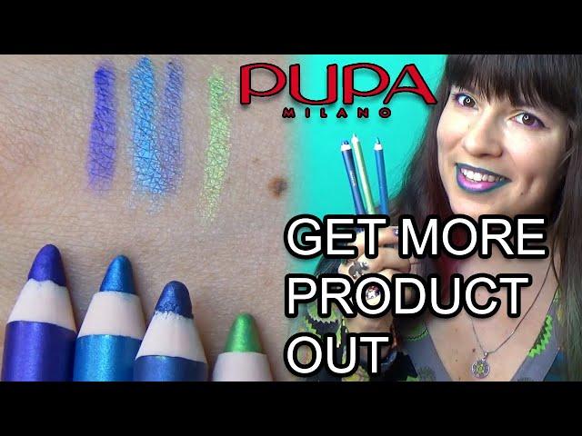 Pupa Milano Multiplay eye pencils! Swatches, review, how to sharpen!