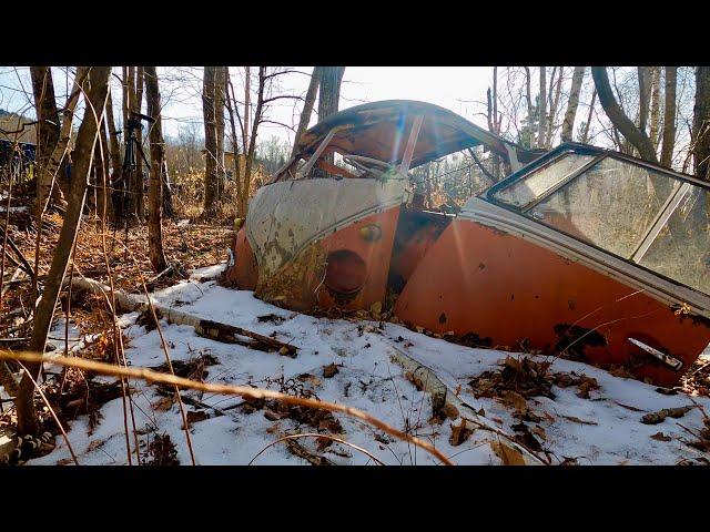 FREE Rare 23 Window VW Bus in Woods - Kombi Rescue Found sitting 40 years