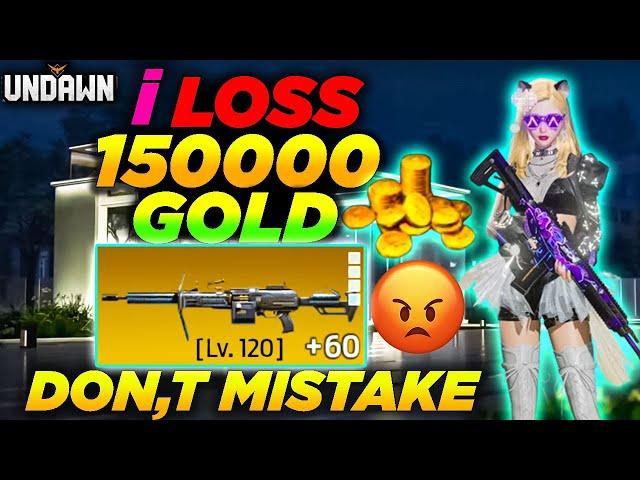 UNDAWN- i Loss 150 Lakh Gold Heavy Gold Weapon LvL 120-Garena undawn ( SH95 Gun Sheild )