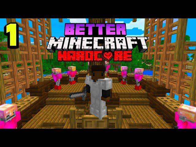 HARDCORE Better Minecraft "INSANE VILLAGE"