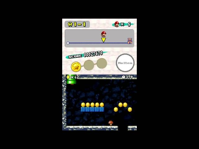 New Super Mario Brothers - Non-Death Run - World 1-1