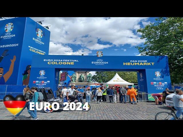 EURO 2024 | Atmosphere During The Euro In Cologne | Fan Zone | Walking Tour