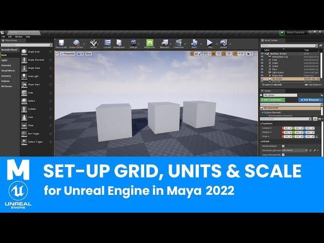 Maya to Unreal Engine : Setting Up Units, Grid and Scale | Maya to Unreal Engine Workflow Tutorial