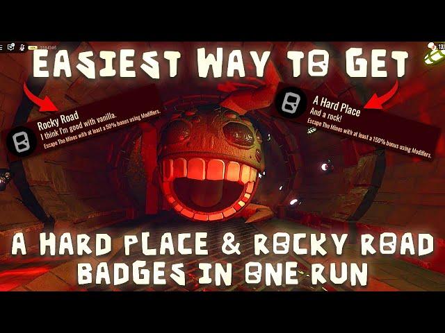 Easiest Way To Get A Hard Place & Rocky Road in New Doors Content Update | Getting New Badges Doors