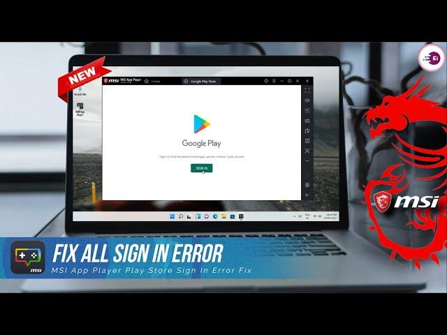 MSI App Player Google Play Store Sign in Problem Fix