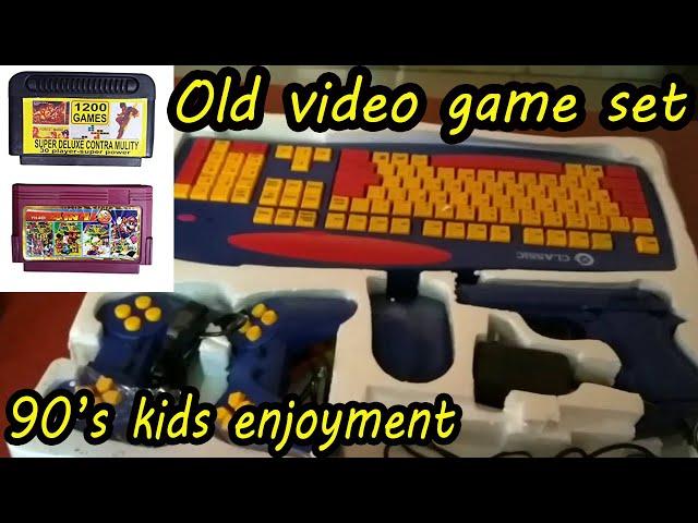 90s kids TV video game - 90's Kids Memories - old video game - UNBOXING GUN KEYBOARD GAMEING