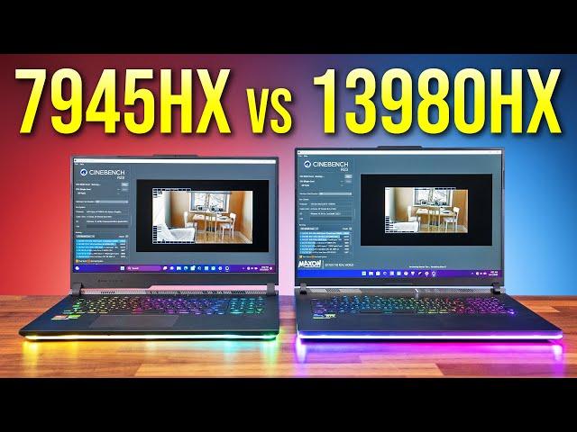 Best Laptop CPU 2023? Ryzen 9 7945HX vs Intel i9-13980HX