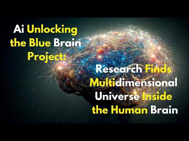 Ai Unlocking the Blue Brain Project: Research Finds Multidimensional Universe Inside the Human Brain