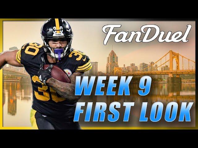 FANDUEL WEEK 9 FIRST LOOK LINEUP: NFL DFS PICKS