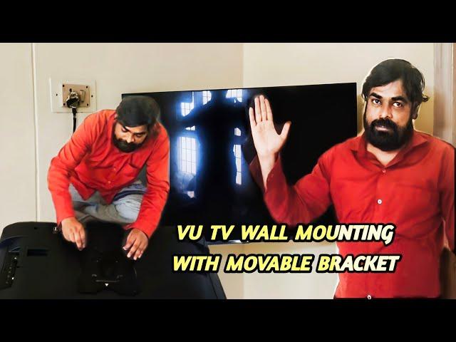 "Vu TV Wall Mount Installation Guide with Movable Bracket | Siddhu TV Tech" | tv Wall mounting | tv