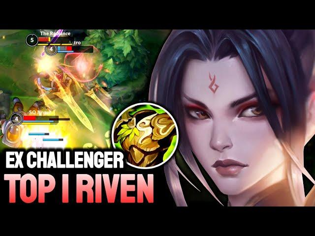 WILD RIFT RIVEN - TOP 1 RIVEN GAMEPLAY - EX CHALLENGER RANKED