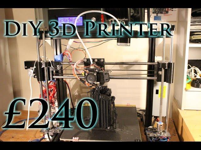 Homemade 3d Printer for £240 - RepRap Prusa i3