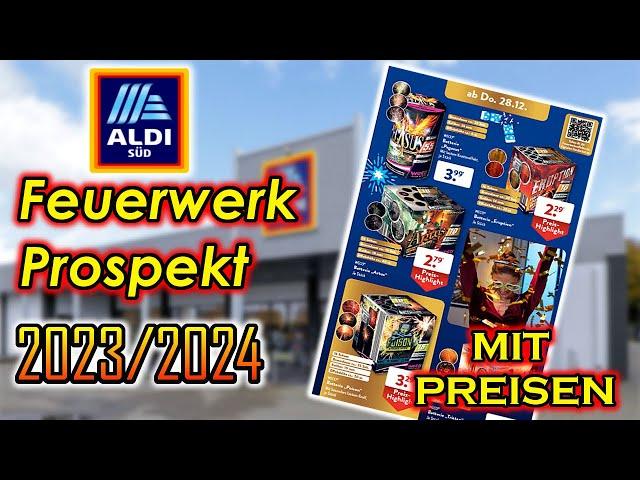 ALDI SÜD FEUERWERK PROSPEKT 2023/2024 | MIT PREISEN!