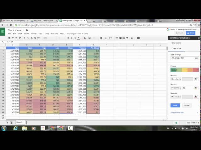 Conditional formatting improvements in Google Sheets