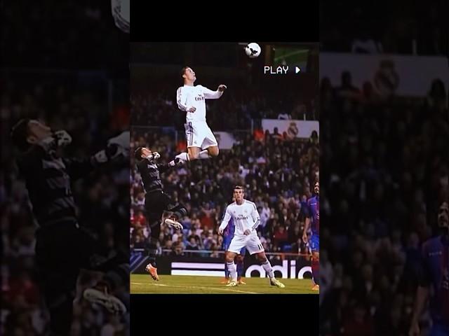 Ronaldo  Highest jump in football #football #soccer #shorts