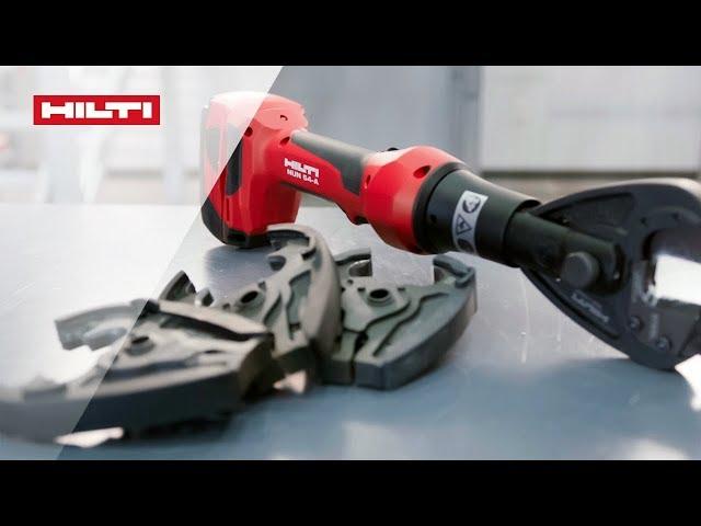 Hilti NUN 54-A22. Аккумуляторный инструмент для резки и опрессовки кабеля