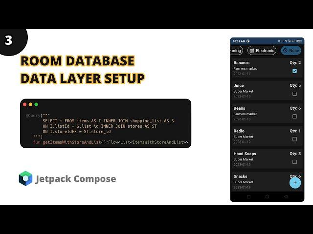 Building a Shopping List App: Data Layer Setup using Jetpack Compose and Room Database