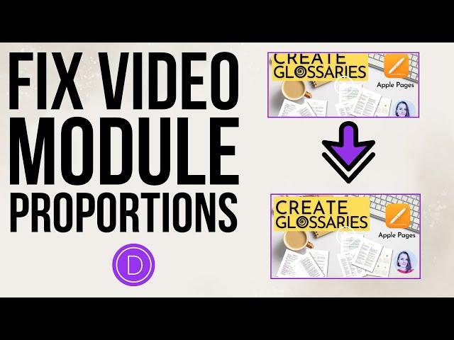 Fix Video Module Proportions in Divi Theme