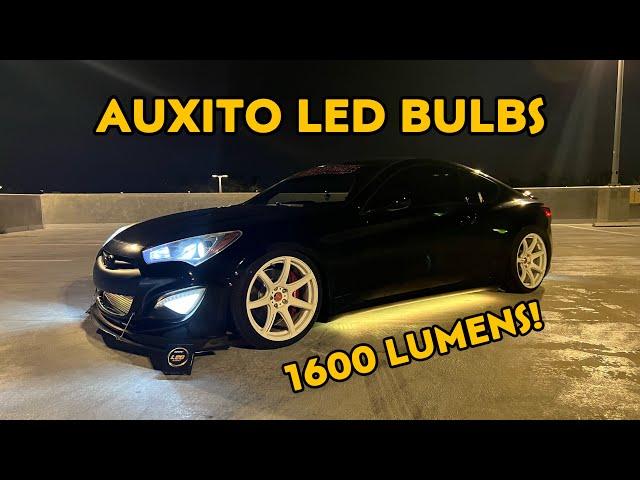 THESE LED BULBS ARE EVEN BRIGHTER! Auxito 1600 Lumen bulb install!