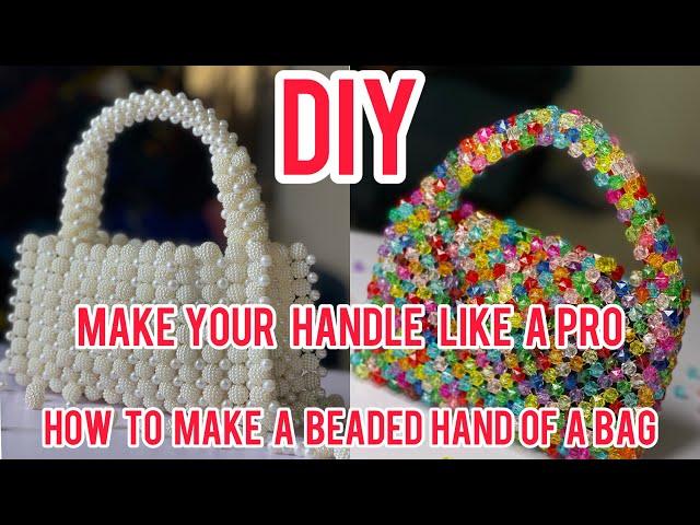 CREATE Your Own BEADED Bag Handle with Ease | dit beaded bag | bead making