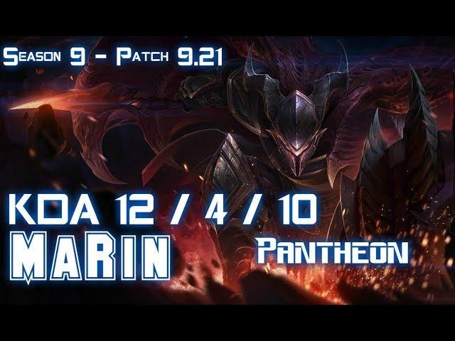 MaRin PANTHEON vs RENEKTON Top - Patch 9.21 KR Ranked