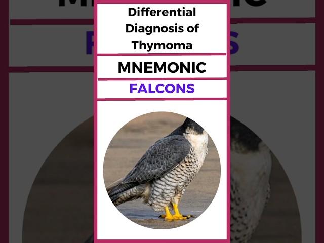 Mnemonic : Differential Diagnosis Of Thymoma #medicalmnemonics