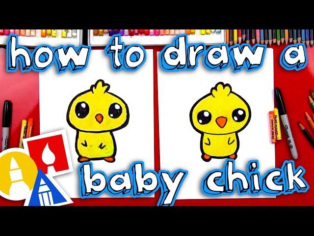 How To Draw A Cartoon Baby Chick