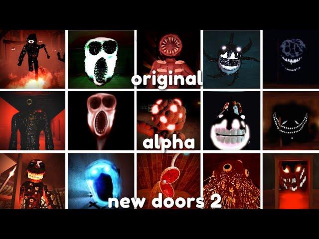 ALL Original vs NEW Alpha vs Last Chapter 2 Concepts JUMPSCARES in Roblox Doors