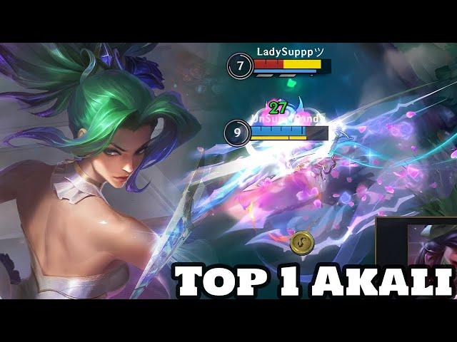 Wild Rift China Akali Mid - Top 1 Akali  Gameplay Rank sovereign